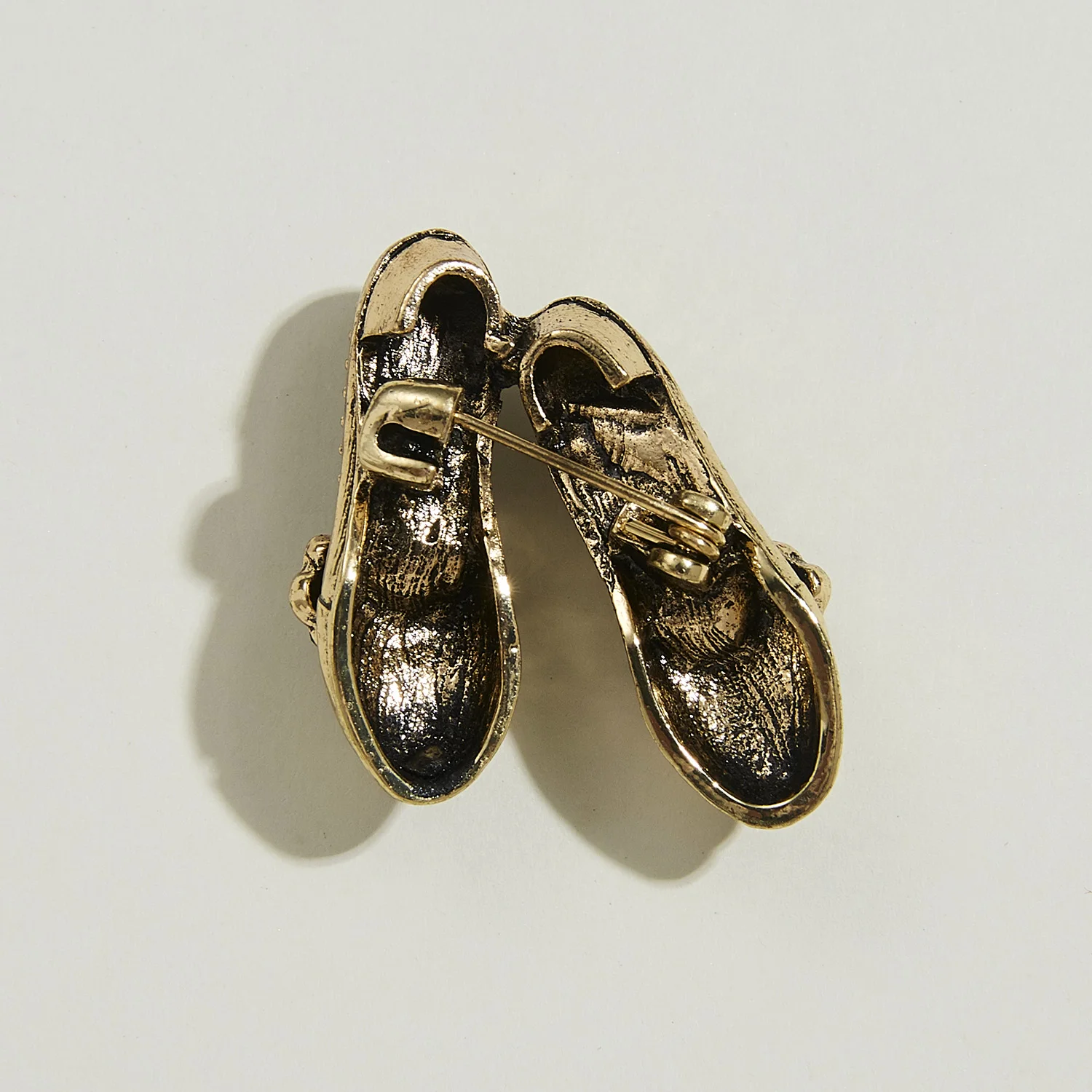 Обувь брошь «шляпа» горный хрусталь брошь на воротник для женщин свитер рубашки одежда Античное золото элегантные женские ювелирные изделия