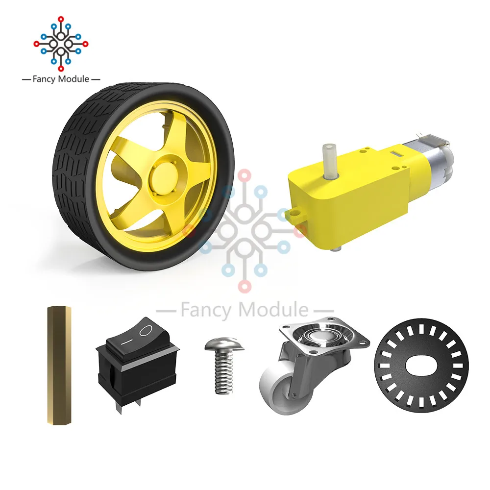 Diymore 2WD робот умный автомобиль шасси наборы с кодером скорости для Arduino 51 M26 DIY образование робот умный автомобиль комплект