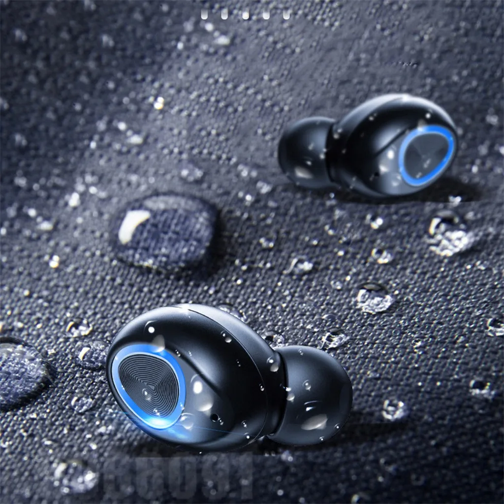 Ouhaobin BT5.0 Bluetooth стерео наушники беспроводные HIFI водонепроницаемые спортивные наушники гарнитура с зарядным устройством 1125#2