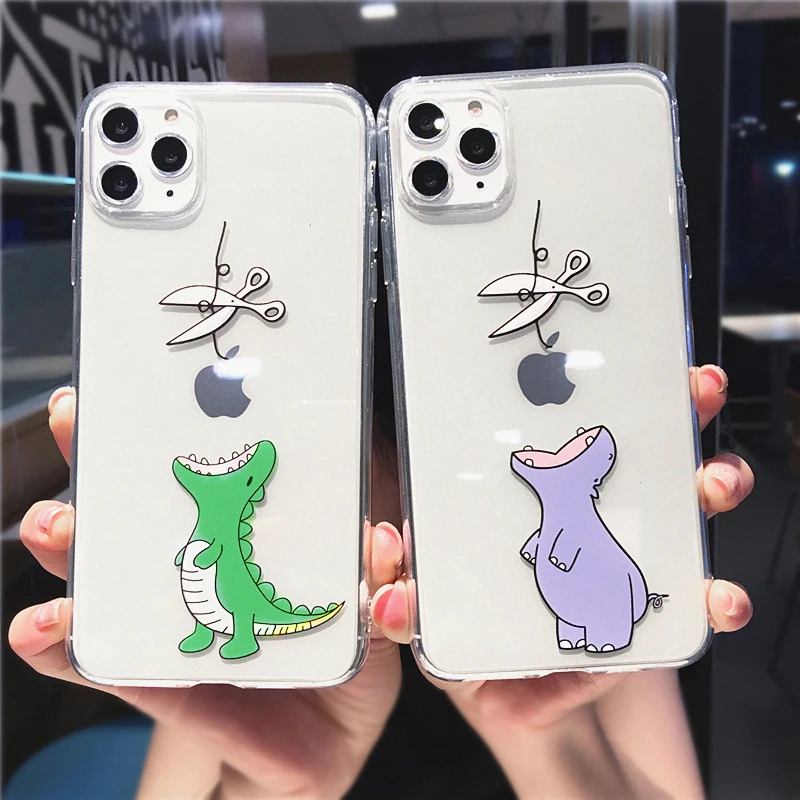 Прозрачный мягкий чехол для iPhone 11 Pro Max X XS XR 12 Mini 7 8 plus|Бамперы| |