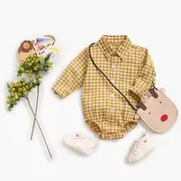 Sanlutoz Newborn Bodysuit for Baby Boy Casual Cotton Baby Clothing Long Sleeve Toddler Infant Clothes Fashion Plaid 6