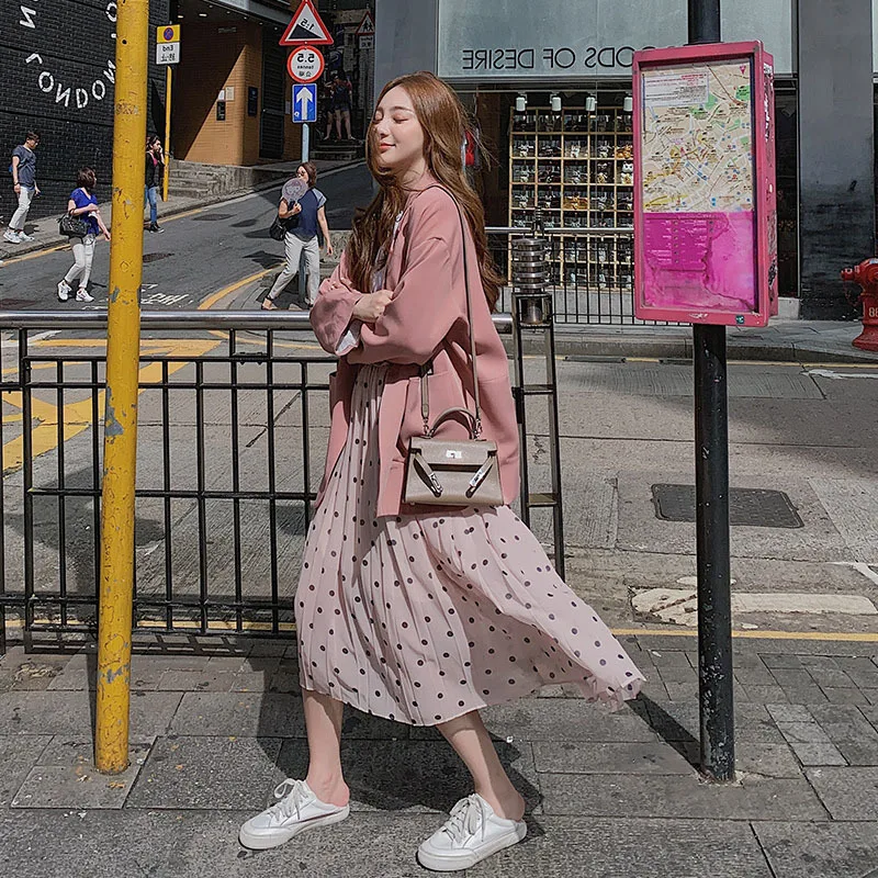 

Photo Shoot Suit Jacket Women's Korean-style British Style Loose-Fit 2020 Spring Clothing New Style Cuff Design Suit Simple