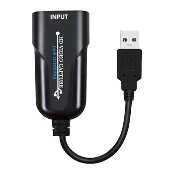 

USB To HDMI Portable 1080P 60fps Live Streaming Video Converter Card Conferencing Adapter Plug And Play Recording Game