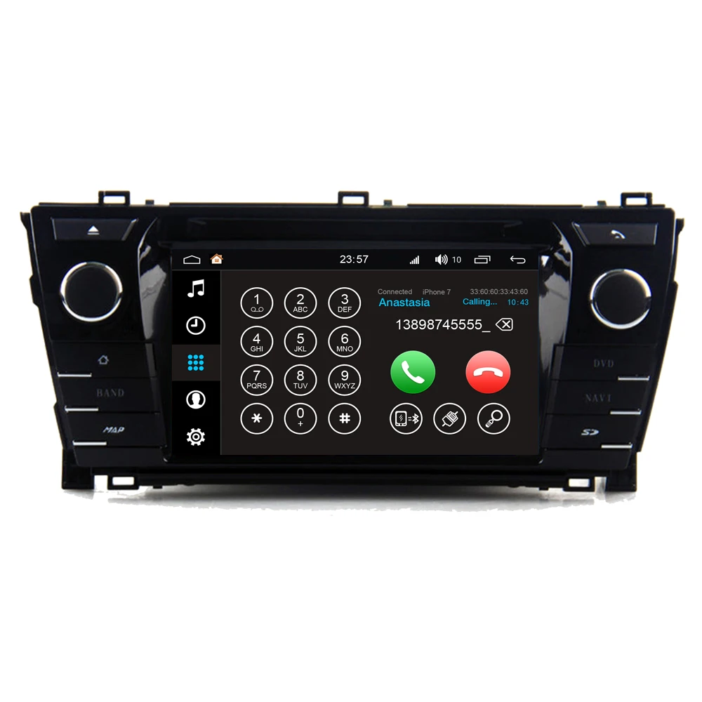 Для Toyota Corolla 2013 2014 2015 Android 8 0 Автомобильный мультимедийный плеер Радио DVD GPS