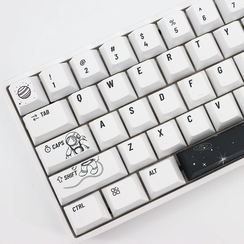 Gmk Outer Space Theme Keycap Sublimação de Dye Pbt Tecla de Teclado Mecânico Perfil Cereja para Cross mx Switch 140 Teclas - Imagem 5