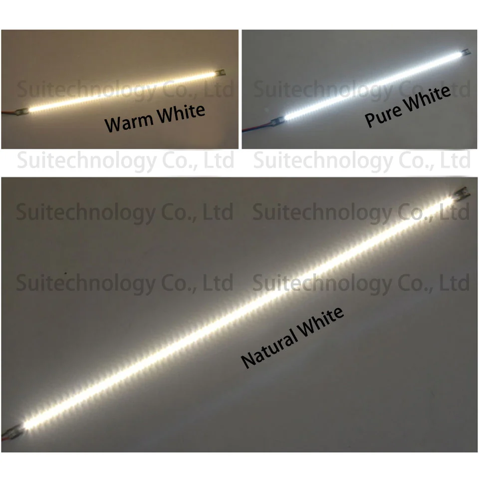 10pcs AC220V LED Bar Light 10cm 20cm 30cm 40cm 50cm 60cm Hard Strip Lamp Aluminium Profile For Kitchen Lighting Cabinet Lighting