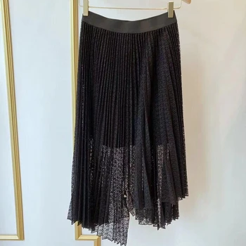 

woman black midi skirts 2020