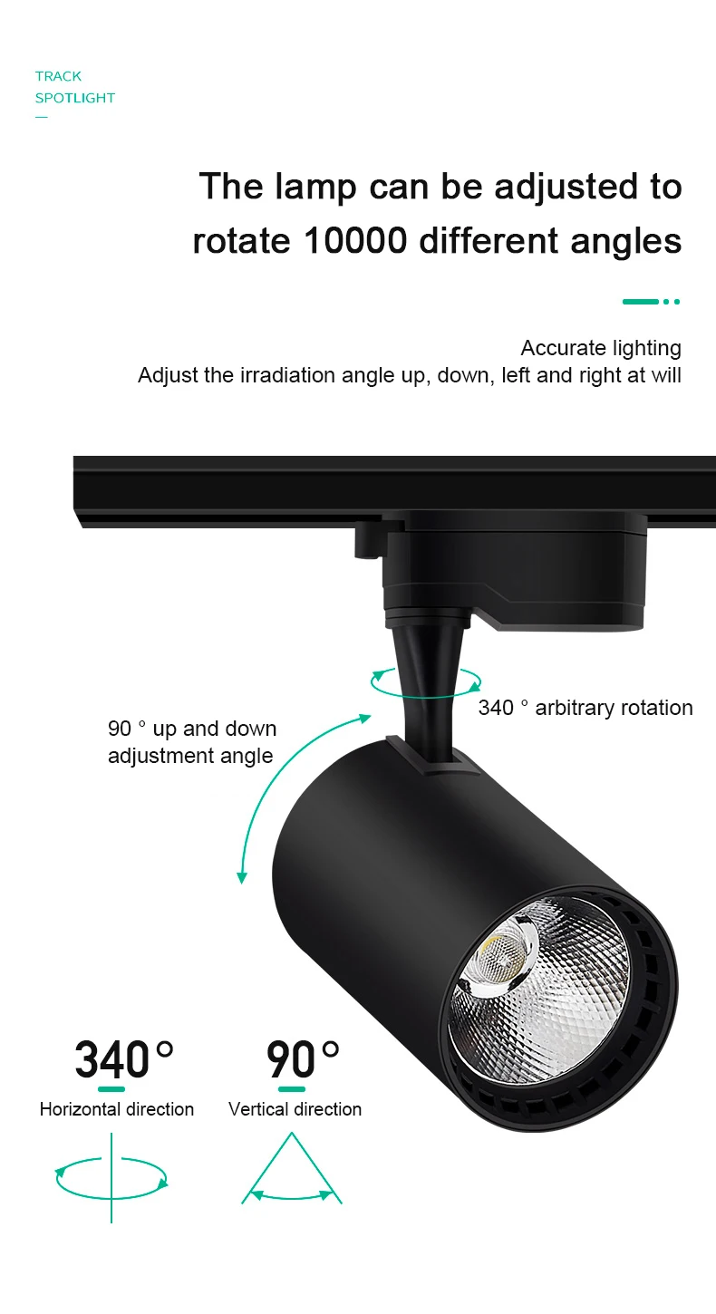 Set Ceiling Led Track Light Spotlights COB Track Lighting Wall Rail Spot Lights System 20/30/40W Clothing Shop Home Lamp 220V Set Ceiling Led Track Light Spotlights COB Track Lighting Wall Rail Spot Lights System 20/30/40W Clothing Shop Home Lamp 220V