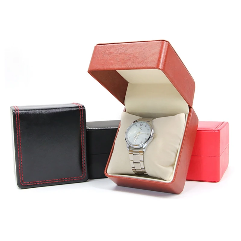 

M Watch Box Luxury Watch Box Leather Delicate Paper Cardboard Bangle Bracelet Wrist Watch Jewelry Present Gift Storage Box