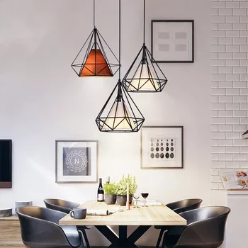 

INS Pendant lights Lamp cocina accesorio E27 Dinning Room HangLampen lampara Bedroom Pendant Light Dreamlike Retro Iron lamparas