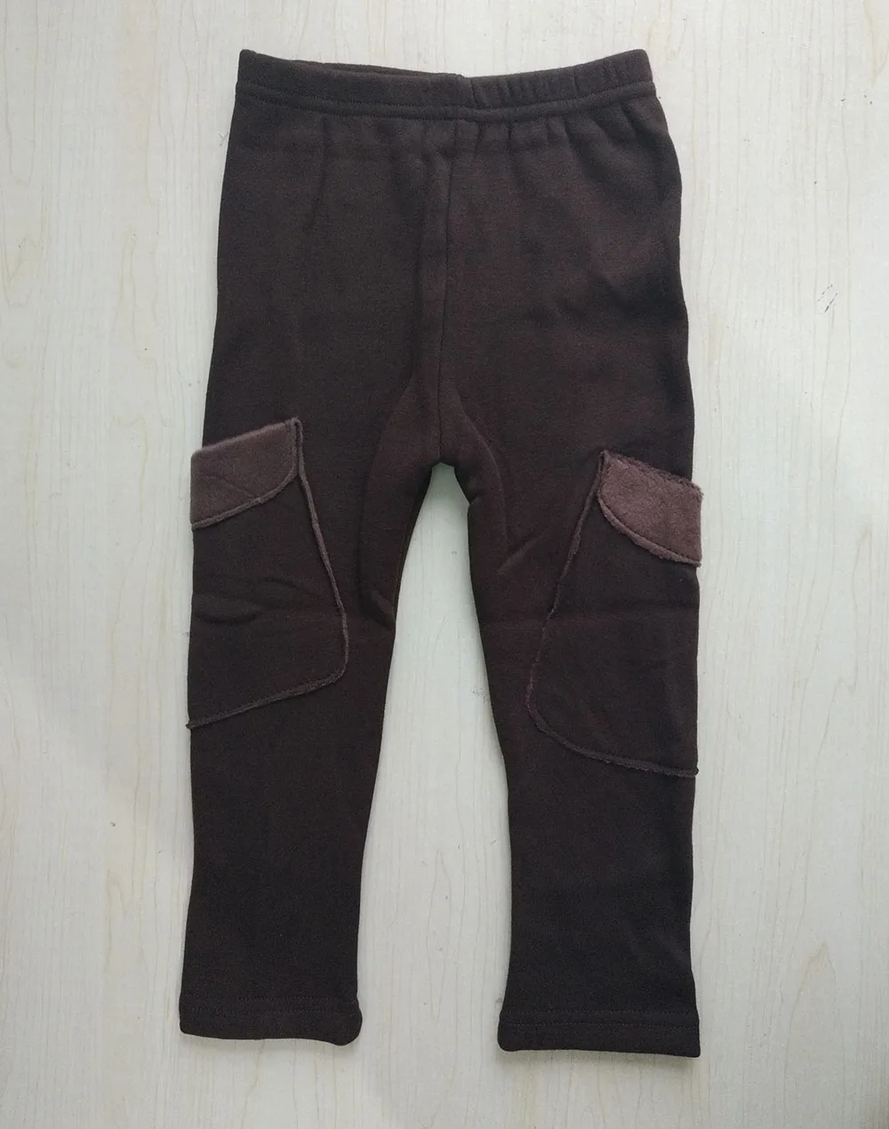 Коричневый new Autumn winter kids warm fleece pants children clothing thick trousers boys pants - Цвет: Коричневый