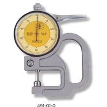 ASIMETO диапазон измерений 0-10 мм/0,01 мм метрический 491-01-0 и дюймовый 491-01-1 циферблат индикатор толщиномер