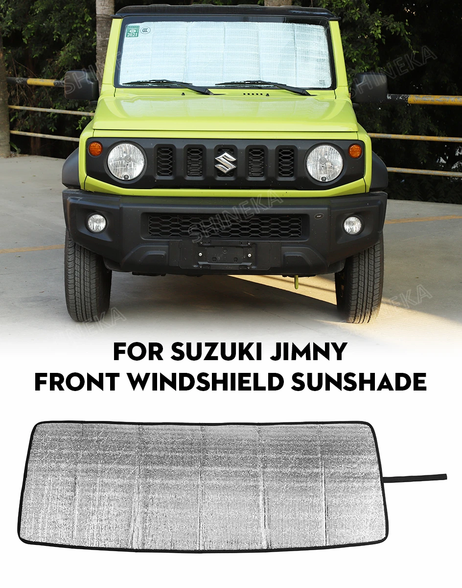 SHINEKA Защита от солнца на лобовое стекло для Suzuki Jimny+ высокое качество переднее лобовое стекло Солнцезащитный козырек крышка аксессуары для Suzuki Jimny