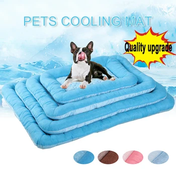 

Cooling Summer Pad Mat For Dogs Cat Blanket Sofa Dog MatBreathable Pet Dog Bed Summer Washable For Small Medium Large Dogs Car#1