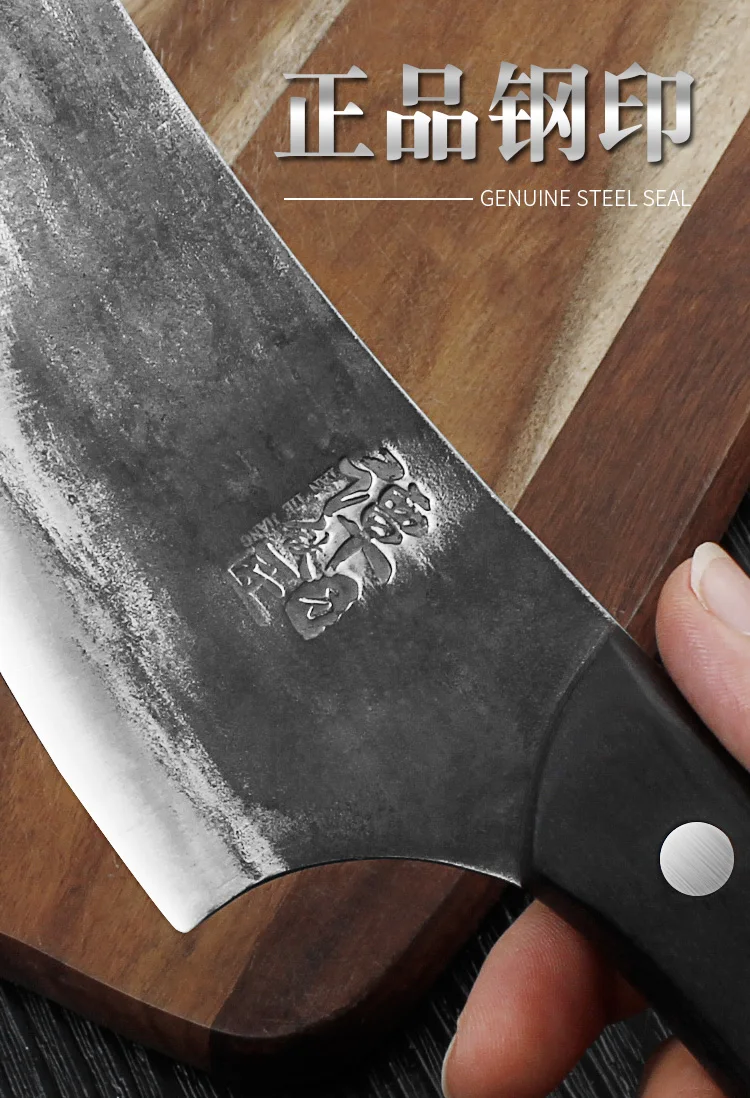 YEELONG 5,5 дюймов ручной работы кованые Чеканные кухонные ножи Knifechinese Кливер ПОЛНЫЙ ТАН ОСТРОЕ ЛЕЗВИЕ шеф-повара ножи барбекю мясник