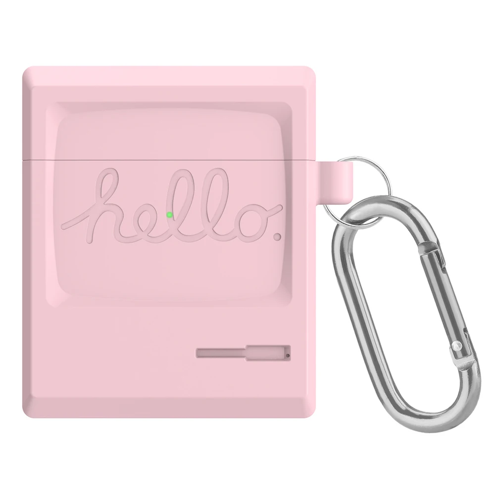 Macaron Ретро Чехол для наушников для Airpods чехол милый силиконовый Bluetooth наушники защитный чехол-1or2 поколение 15 цветов - Цвет: 08