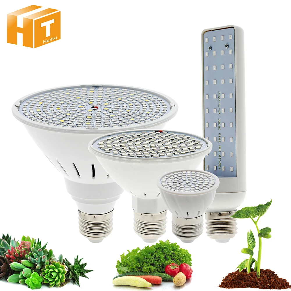 LED Grow Light E27 220V 80 200 290 LEDs Plant Growth Light Bulb For Indoor Garden Plants Flower  Growing Lighting.