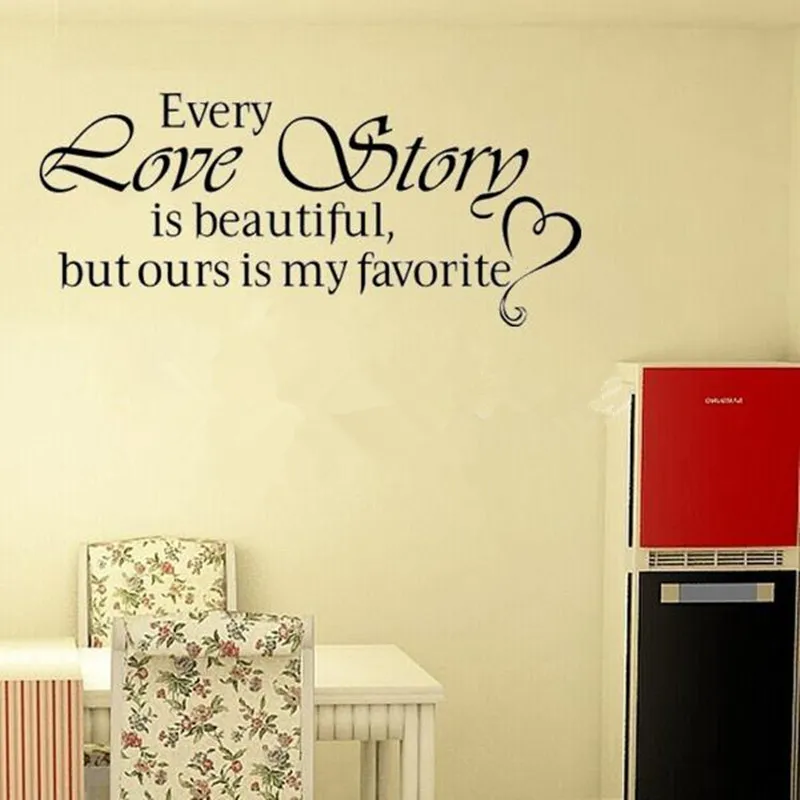 Бесплатная доставка романтичная наклейка для спальни красивая виниловая с