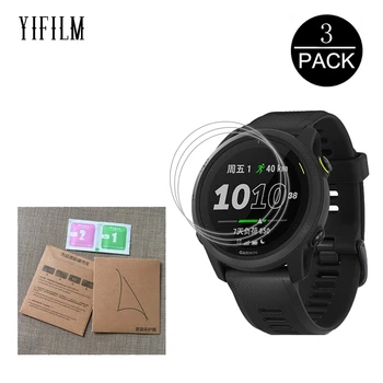 

3Pcs Anti-shock PET Film For Garmin Forerunner 745 Forerunner745 Watch Screen Protector HD Clear 5H Anti-Scratch Film Not Glass