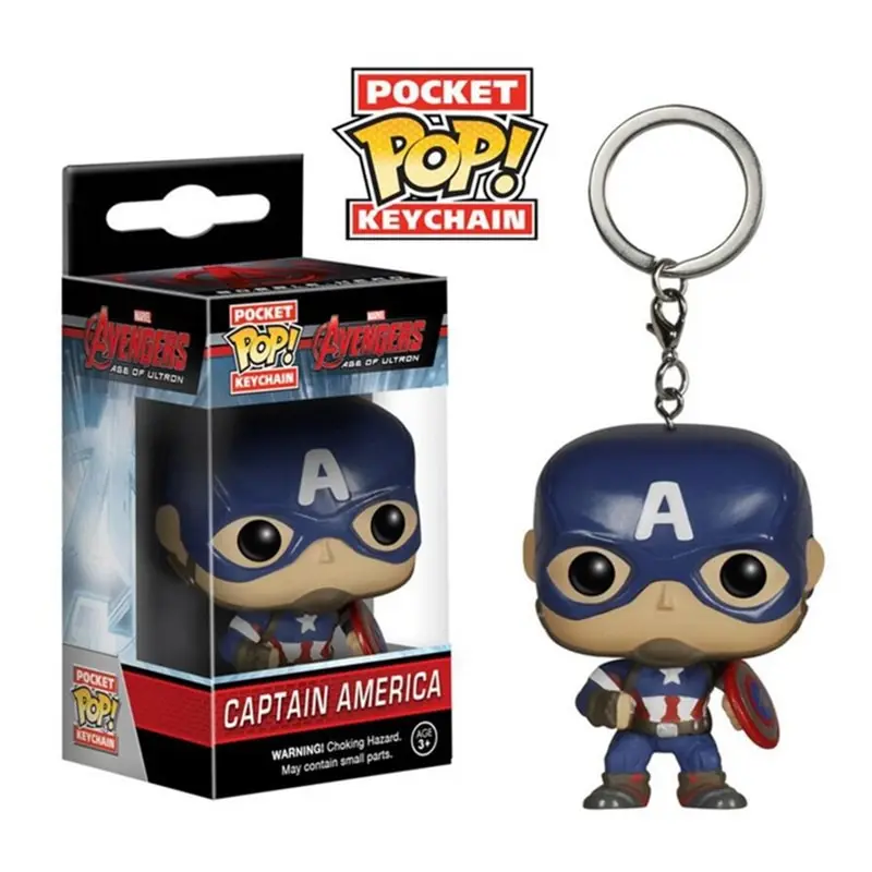 Funko Pop Pocket Мстители брелок Marvel Капитан Америка фигурка игрушка | Игрушки и хобби