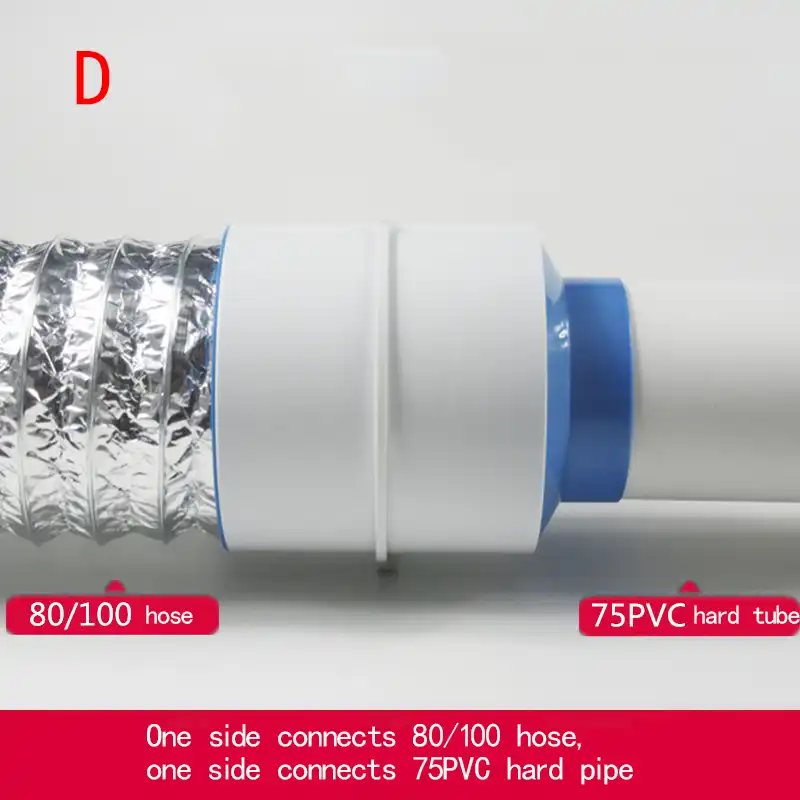 Pvc Auspuff Fan Uberprufen Ventil Luft Dampfer Wert Runde Rohr Bad Ventilator 110mm Zu 100 80mm Mit Abnehmbare Minderer Ring Aliexpress