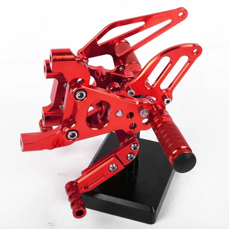 SMOK педаль мотоцикла для Ducati 899 Panigale- Ducati 1199 Panigale 2012 Алюминиевый сплав Rearset подножки черный