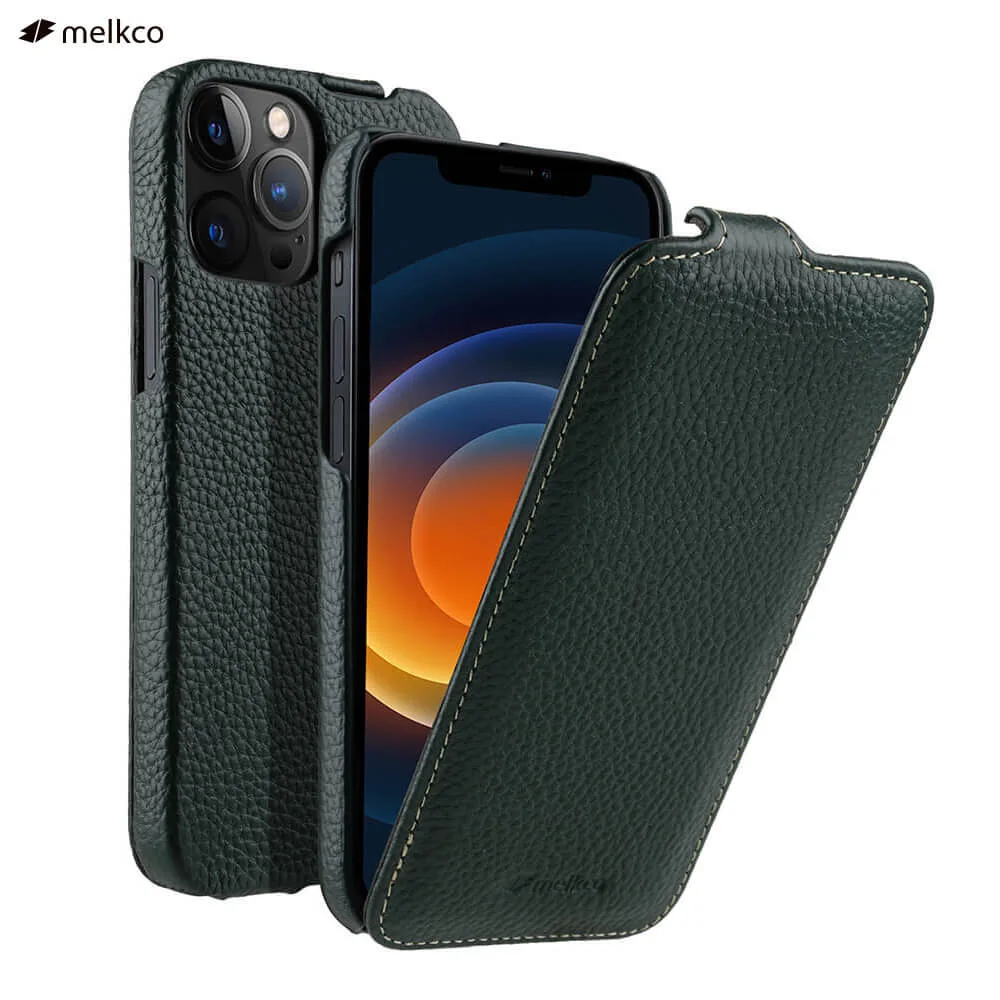 Melkco Full Grain Cowhide Leather Cover For iPhone 12 6.1 12 Mini 5.4 12 Pro Max 6.7 Genuine Flip Case Vintage Business Cases