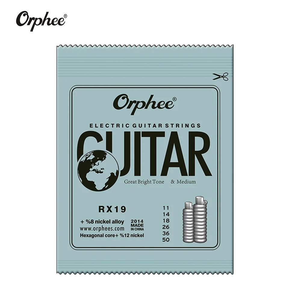 Orphee Professional 5/10 Set Electric Guitar String Nickel Plated Steel Electric Guitar Strings Original Retail Package