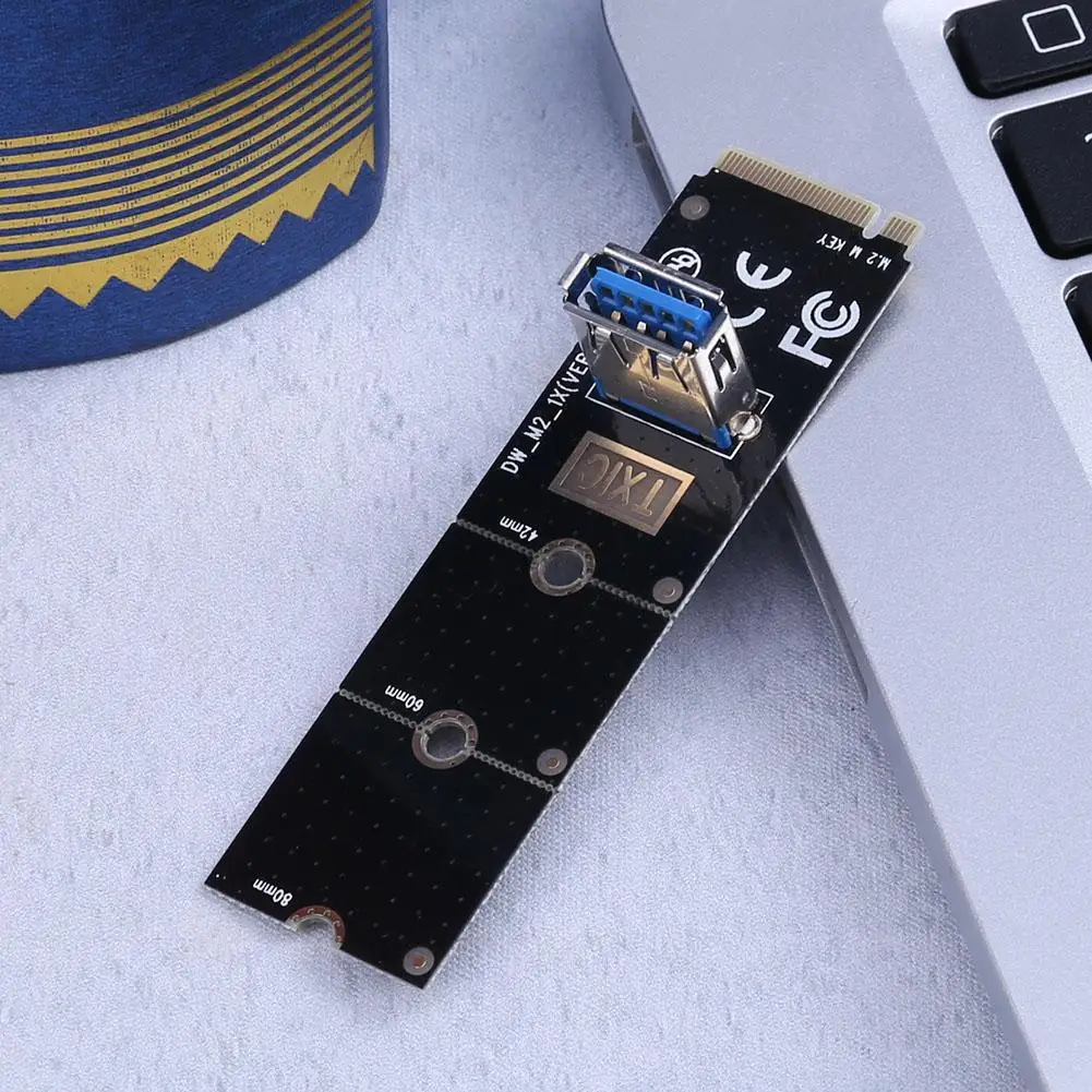NGFF M.2-USB3.0 변환기 어댑터 그래픽 카드 확장 카드 M.2 NGFF-PCI-E X16 슬롯 전송 카드 마이닝 m2 라이저 카드