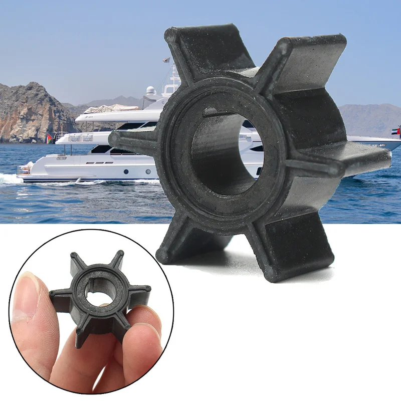 Water Pump Impeller Black Rubber For Tohatsu/Mercury/Sierra 2/2.5/3.5/4/5/6HP Outboard Motor 6 Blades Boat Parts & Accessories