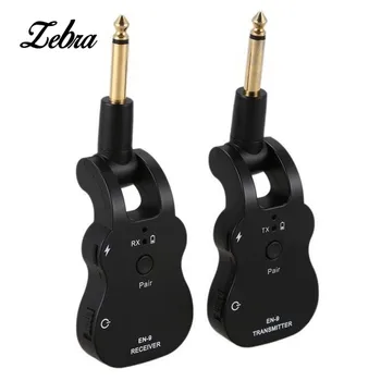 

Zebra EN-9 Wireless Audio Guitar Transmission Receiver 2.4Ghz System Rewith 280 ° Rotating Plug for Electric Guitar Bass Violin
