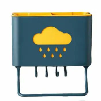 

Creative double-layer plastic chopsticks cage wall-mounted multi-function drain chopstick holder kitchen chopstick holder