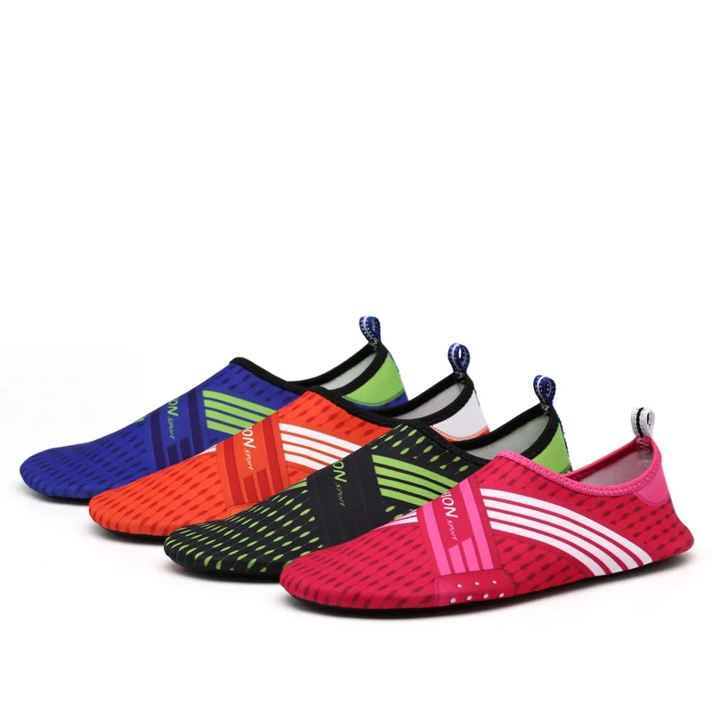 

Sha tan wa Shoes Men And Women Diving Snorkeling Children Wading Upstream Swimming Shoes Quick-Dry Anti-slip Cut-Resistant Red F