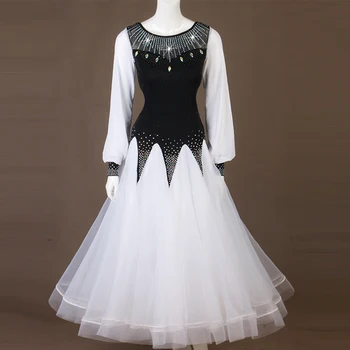

Ballroom Dance Competition Dresses Women Elegant Waltz Standard Dance Foxtrot Performance Clothing Customized Costumes DC3350