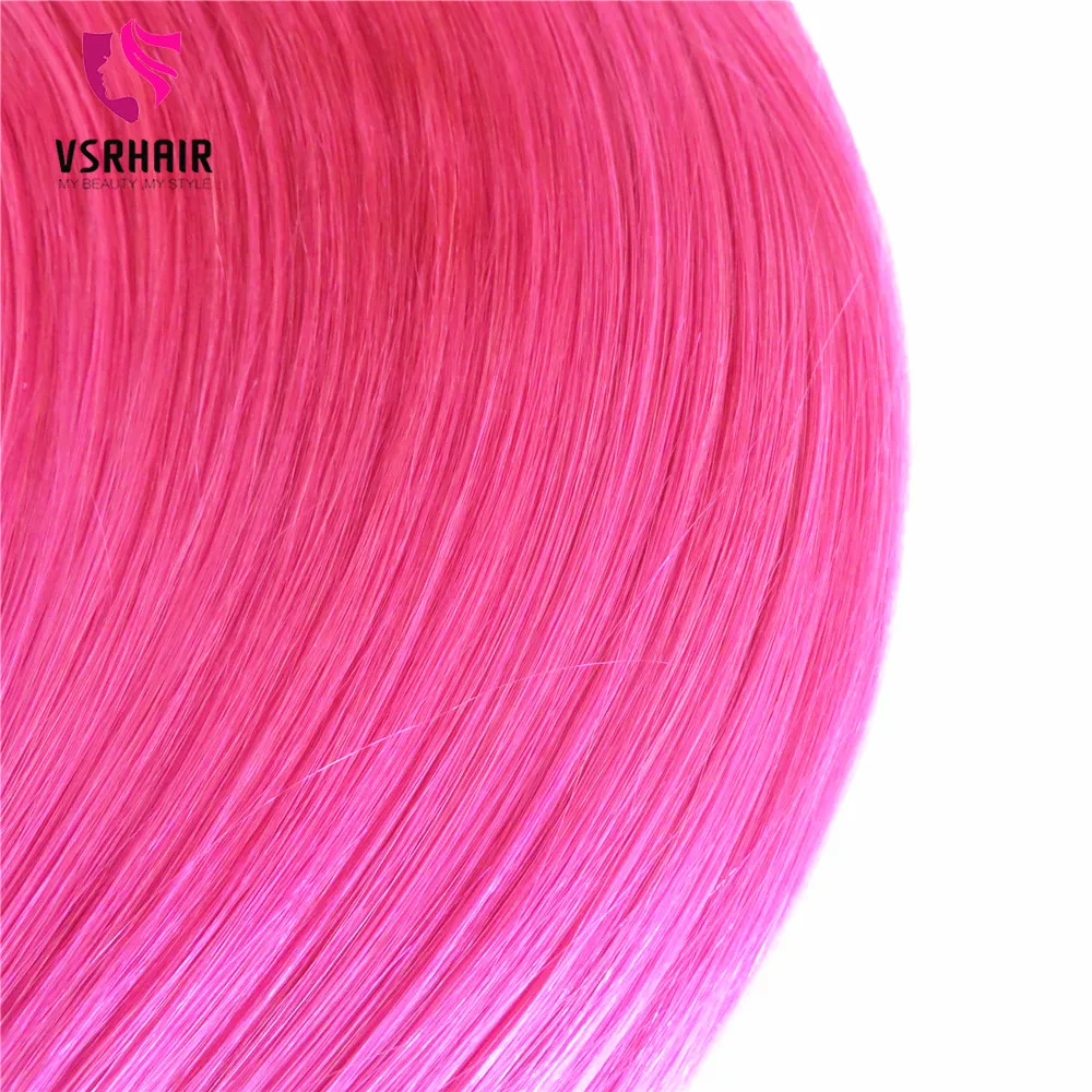 VSR 50 100 прядей машина Remy человеческие Fusion плоский наконечник двойной нарисованный