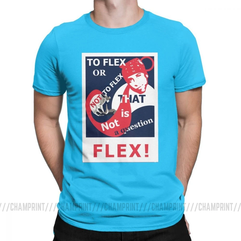 To Flex Or Not To Flex That Is A Question футболка для мужчин Ricardo Milos Эстетическая Vaporwave забавные хлопковые футболки подарок идея Топы - Цвет: Королевский синий