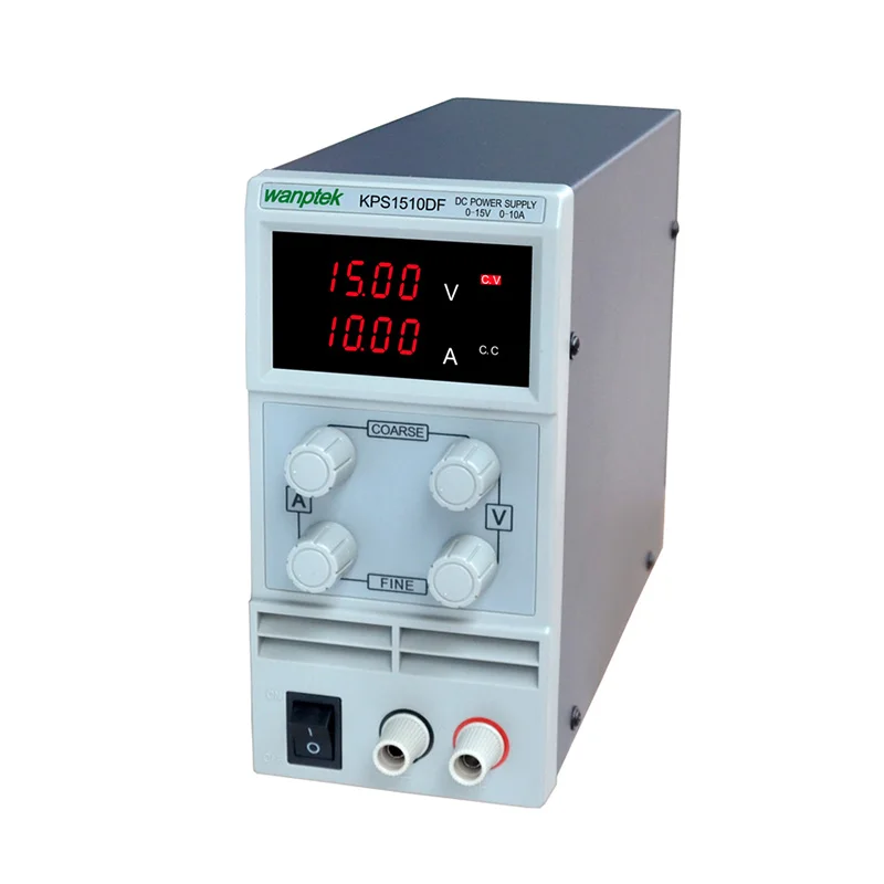 

Hot KPS1510DF 15V10A 110V-230V 0.1V/0.001A EU LED Digital Adjustable Switch DC Power Supply mA display