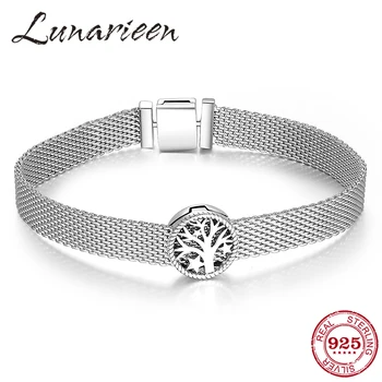 

New arrival 925 Sterling Silver tree of life Clip Beads Bracelets Fit Original Reflexions Charms Bracelet Women DIY Fine Jewelry