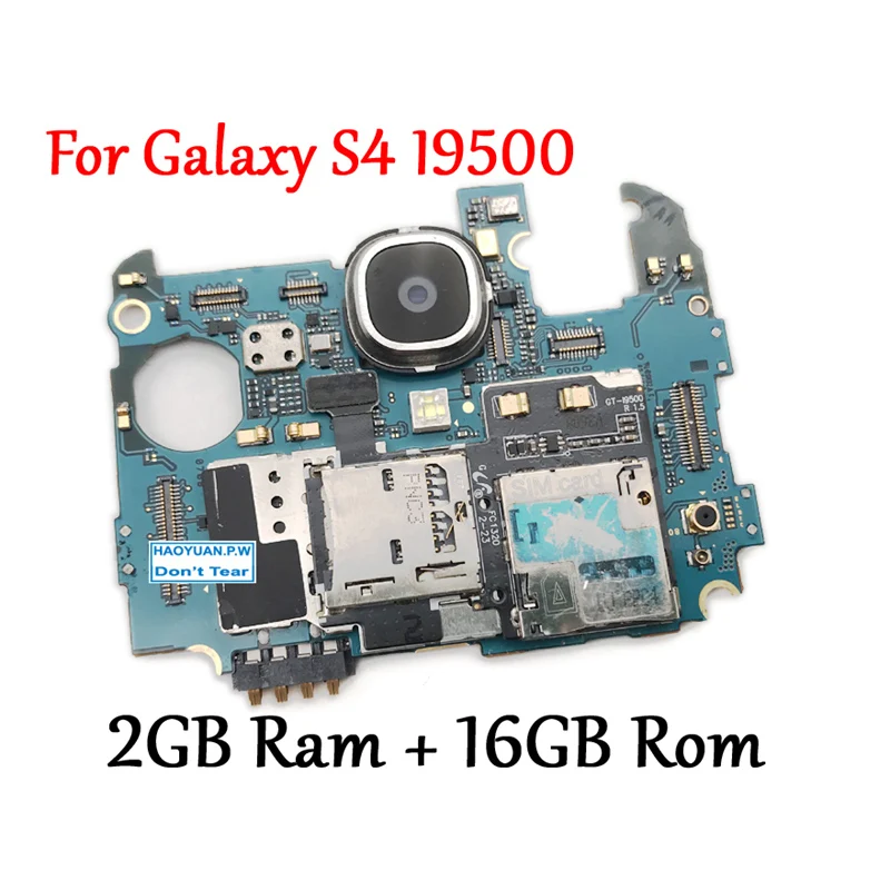 

Tested 100% Work Unlock Motherboard For Samsung Galaxy S4 I9500 Logic Circuit Electronic Panel With Full Chips EU Version