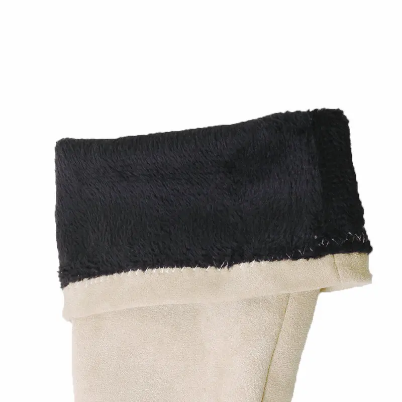 Растягивающиеся женские сапоги; модные сапоги до колена; женская обувь из искусственной замши на высоком каблуке; сезон осень-зима; цвет серый, черный; размеры 34-43