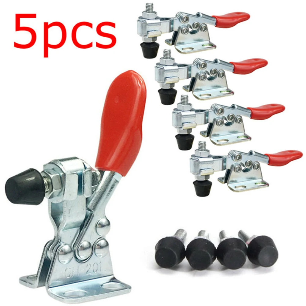 5Pcs GH 201 27kg Toggle Clamp Quick Release Vertical / Horizontal Type