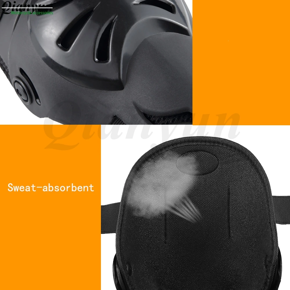 4 шт. Защитная kneepad панель для защиты колен мотоциклиста протектор спортивный самокат мотогонок охранники предохранительные устройства гонка Скоба для Vespa honda