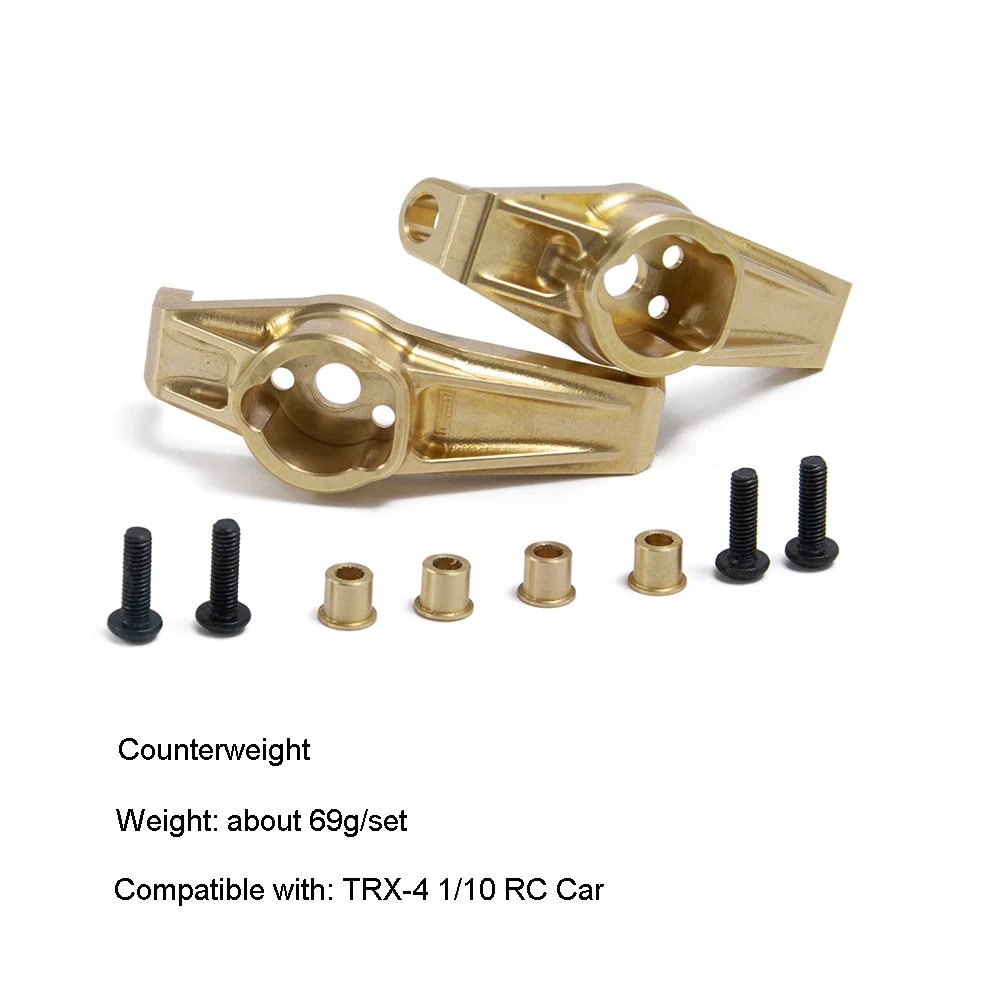 AXSPEED Messing Schwerlast-Gegengewicht Portalantriebsachsgehäuseabdeckung Stoßstangenhalterung für TRX4 1/10 RC Crawler Autoteile – Detail 17