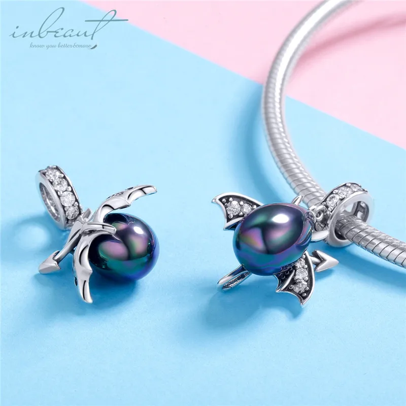 S925 серебро fit Pandora браслет Красочные Подвески в виде насекомых стекло Циркон летающие крыло вонючие бусины для Браслеты "сделай сам" Изготовление