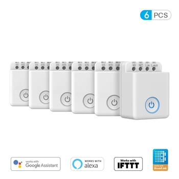 

1/2/3/4/5/6 PCS BroadLink Bestcon MCB1 DIY Wifi Switch Wireless Smart Home Automation Relay Module Controller for Google Home