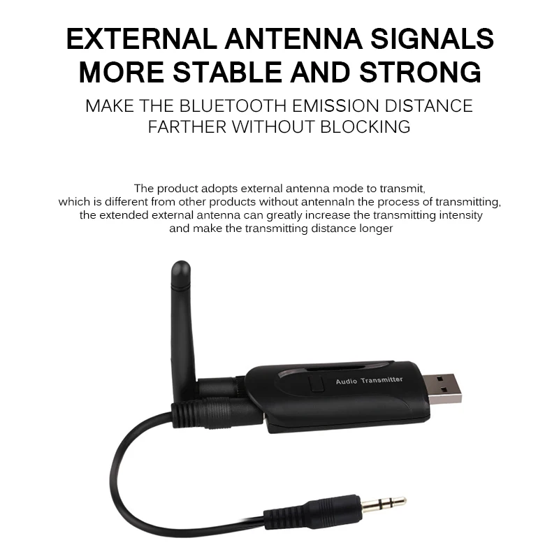 Bluetooth передатчик стерео аудио музыкальный адаптер беспроводной преобразователь Bluetooth для ТВ телефона ПК Y1X2 стабильный передатчик сигнала
