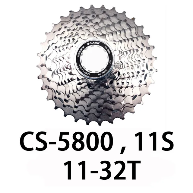 5800 11-32T 105 CS 5800 кассета Звездочка 11 скоростей Freewheels дорожный велосипед Freewheels 11-28 11-32T HG-EV же толщина передачи 10 скоростей - Цвет: 5800 11-32T