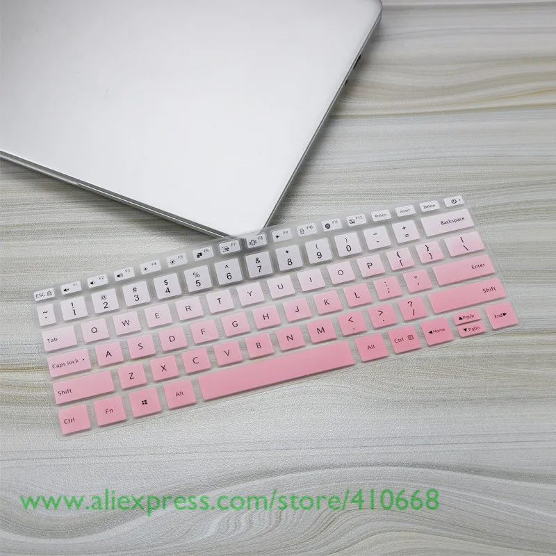 Gradual pink Для Xiaomi RedmiBook 14/RedMi book, клавиатура для ноутбука, кожа,, новинка, 14 дюймов, RedmiBook14, чехол для клавиатуры ноутбука, защитная кожа - Цвет: Gradual pink