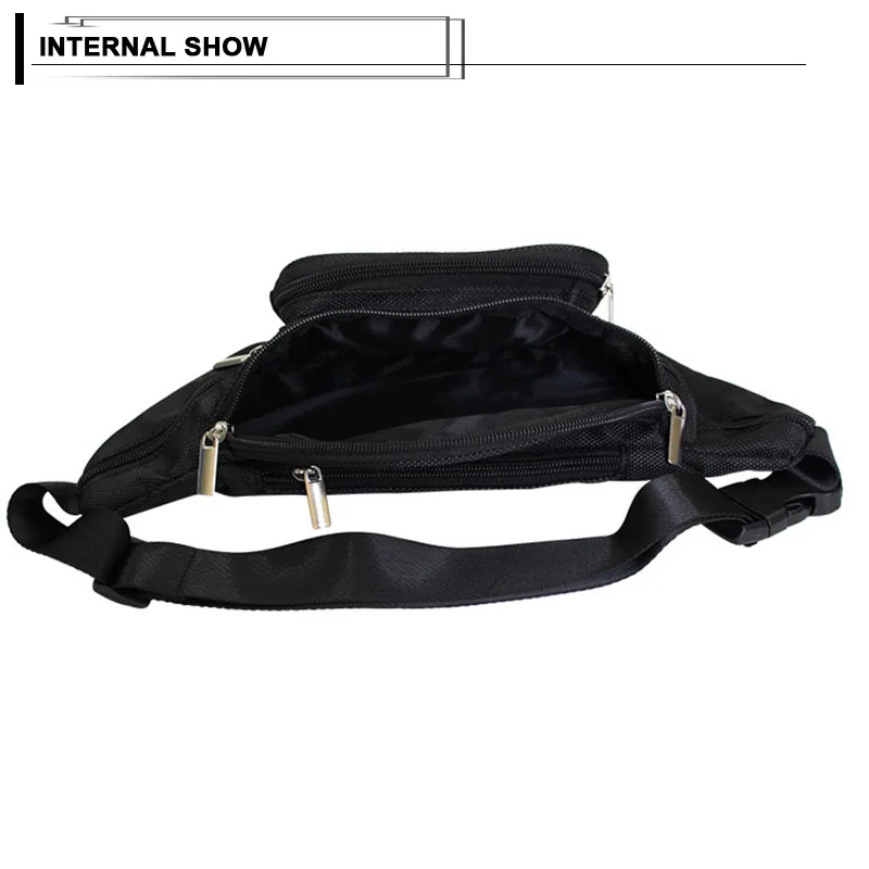 Brief Design Men Belt Waist Pack Large Capacity Phone Money Waist Bags Male Waterproof Male Travel Fanny Pack Durable Chest Bag