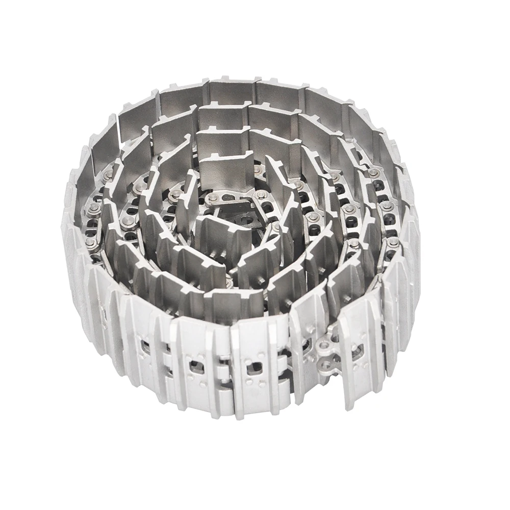 50PCS Stainless Steel Track With Pin 50mm Wide Crawler Upgrade 1/14 RC Hydraulic KABOLITE K970 Excavator Accessories